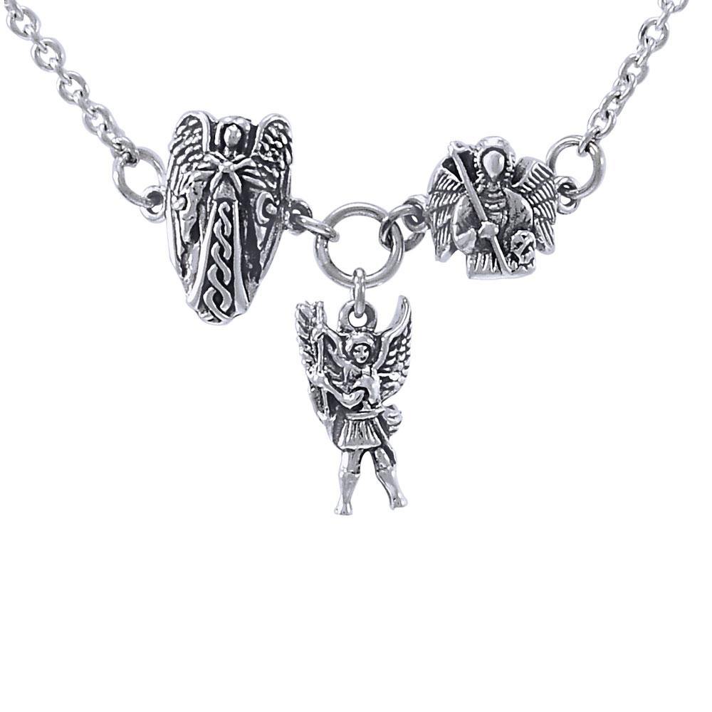 Uriel Michael Gabriel Archangel Sterling Silver Necklace | Minor & Co.