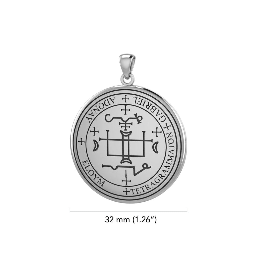 Archangel Gabriel Sigil Sterling Silver Pendant TPD2819 | Minor & Co.