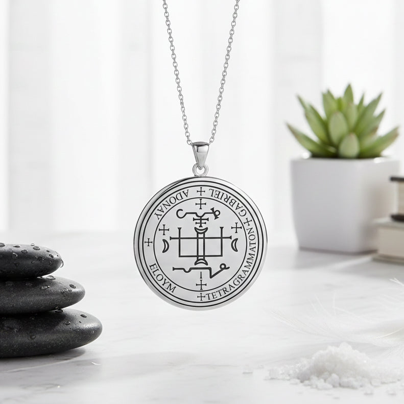 Archangel Gabriel Sigil Sterling Silver Pendant TPD2819 | Minor & Co.