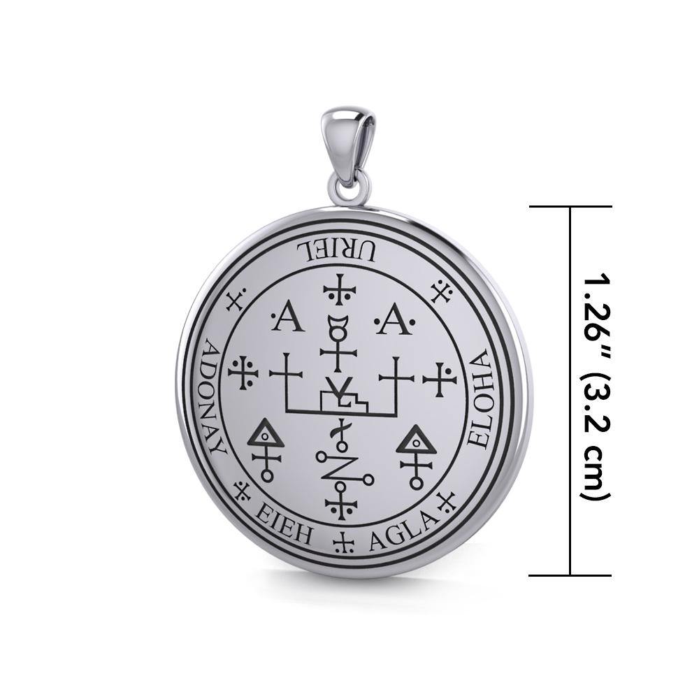 Archangel Uriel Sigil Sterling Silver Pendant TPD2824 | Minor & Co.