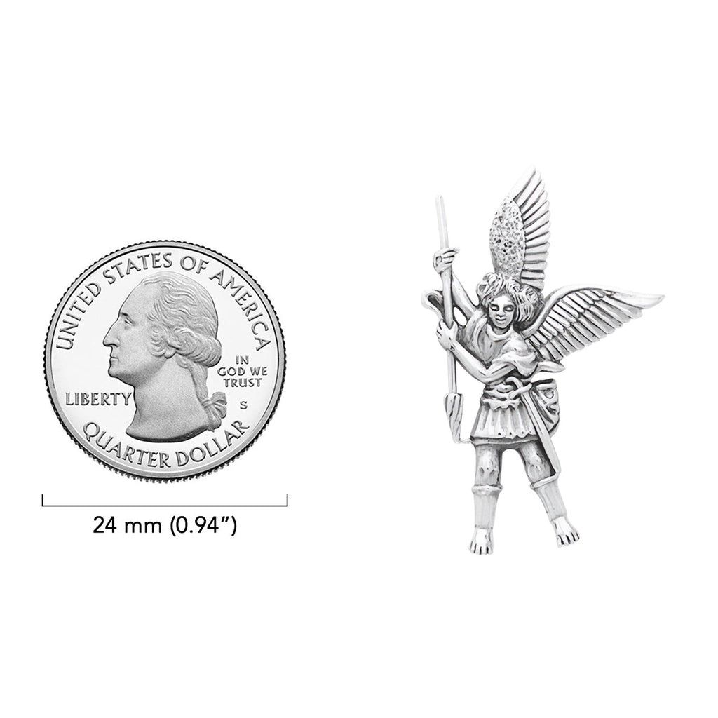 Archangel Michael Sterling Silver Pendant | Minor & Co.