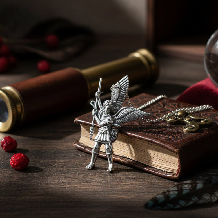 Archangel Michael Sterling Silver Pendant | Minor & Co.