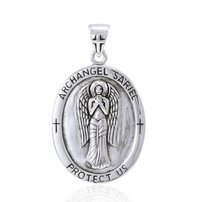 Archangel Sariel Medallion Pendant Sterling Silver Necklace | Minor & Co.