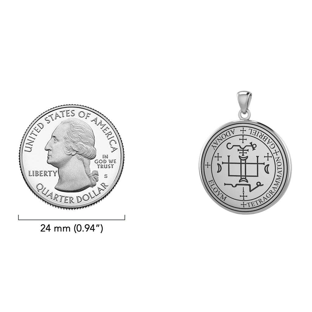 Archangel Gabriel Sigil Small Sterling Silver Pendant | Minor & Co.
