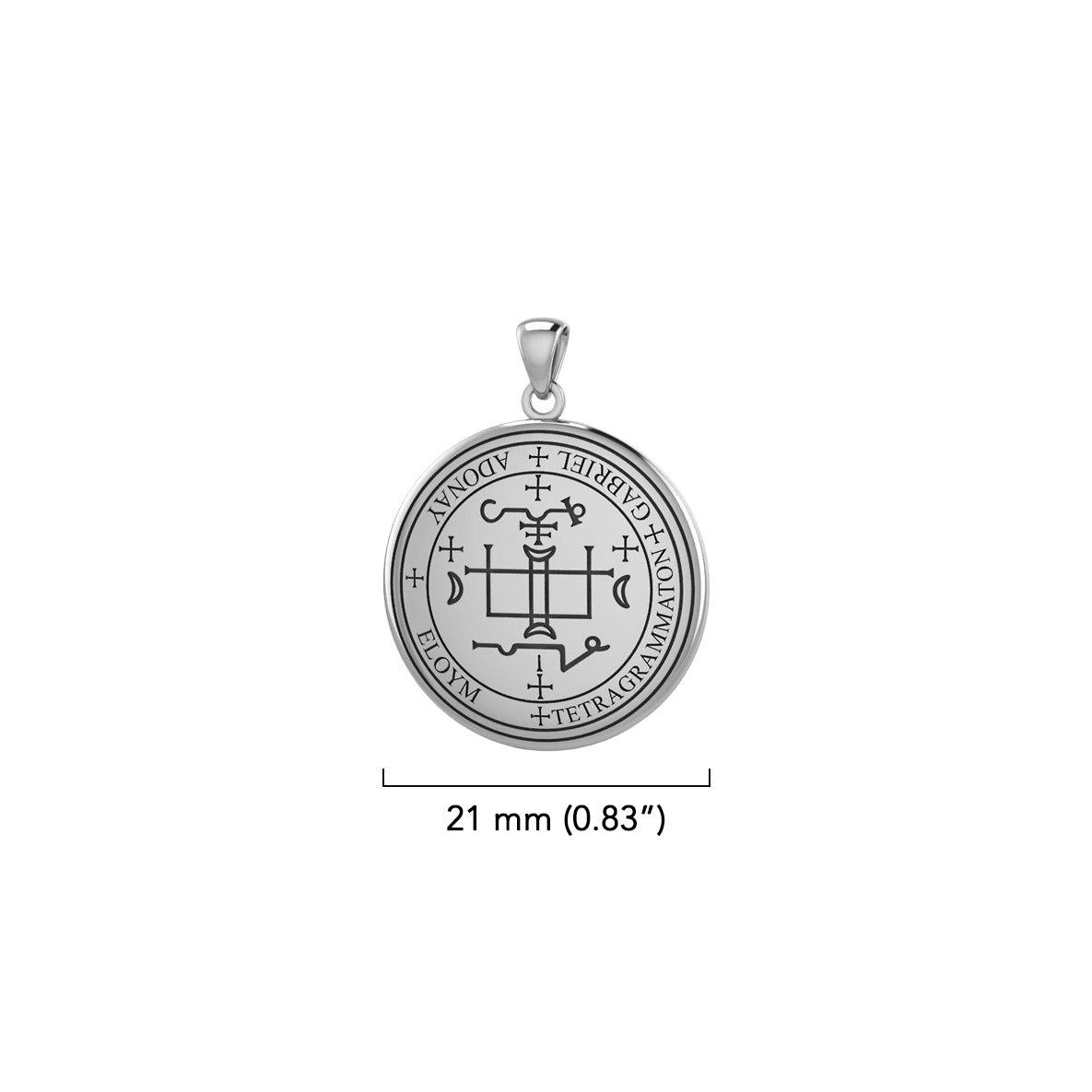 Archangel Gabriel Sigil Small Sterling Silver Pendant | Minor & Co.