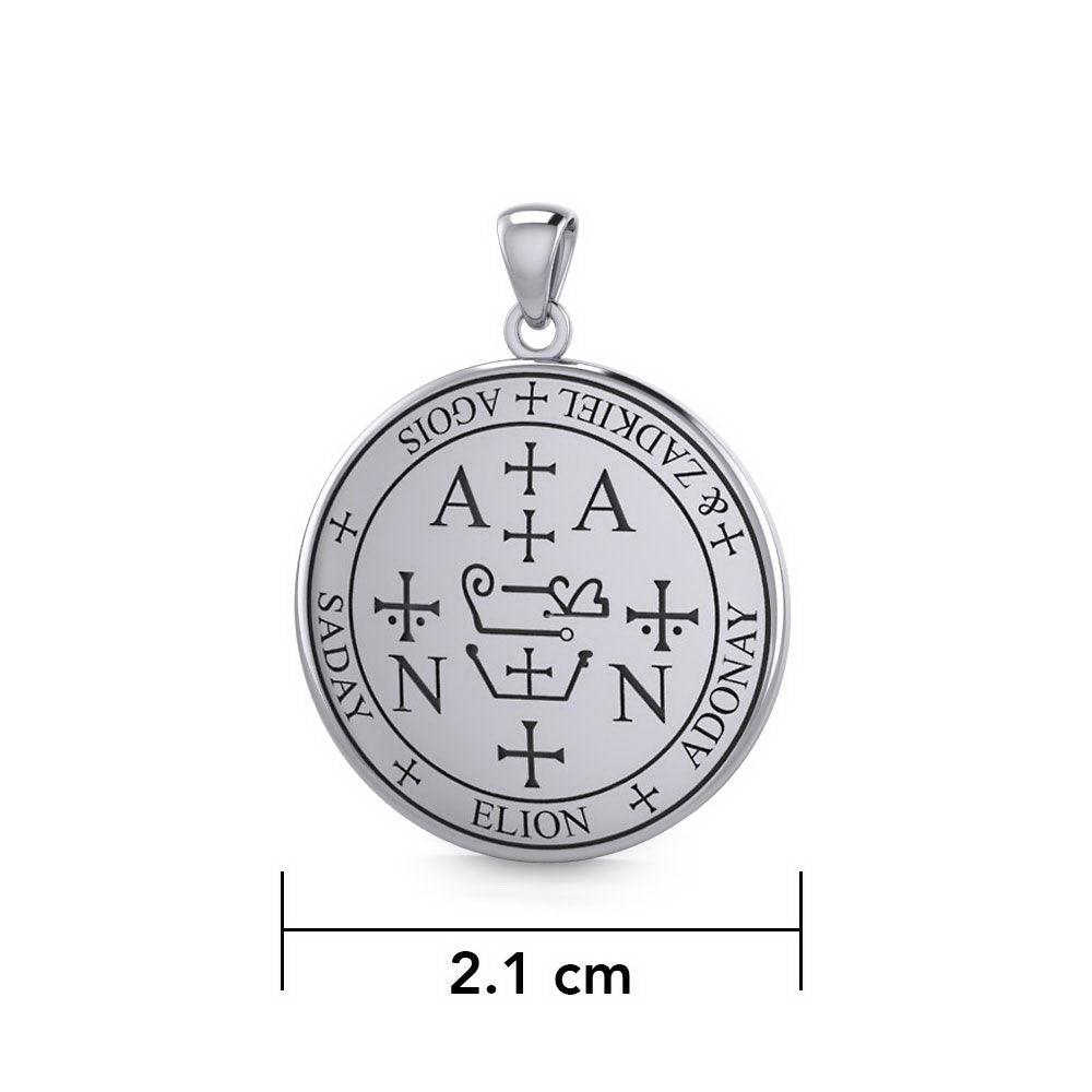 Archangel Zadkiel Sigil Small Sterling Silver Pendant | Minor & Co.