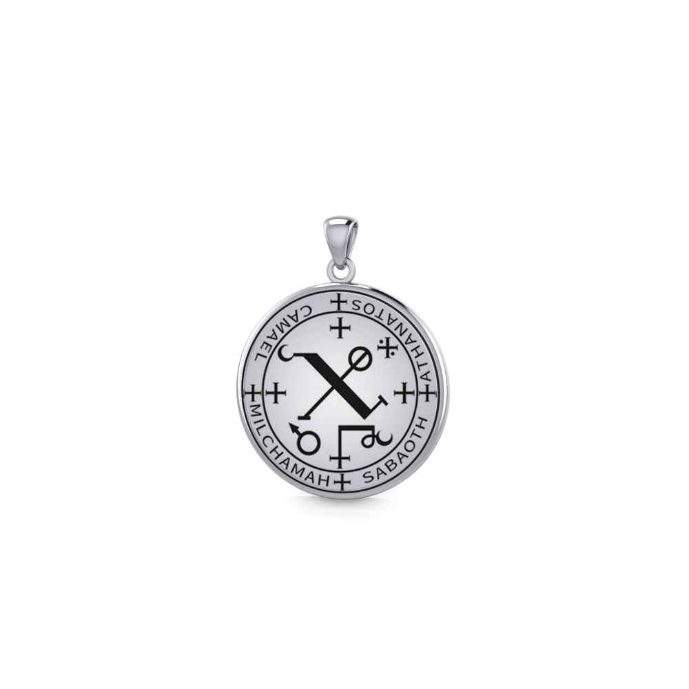 Archangel Camael Sigil Small Sterling Silver Pendant | Minor & Co.