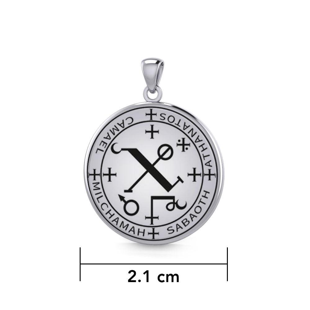 Archangel Camael Sigil Small Sterling Silver Pendant | Minor & Co.