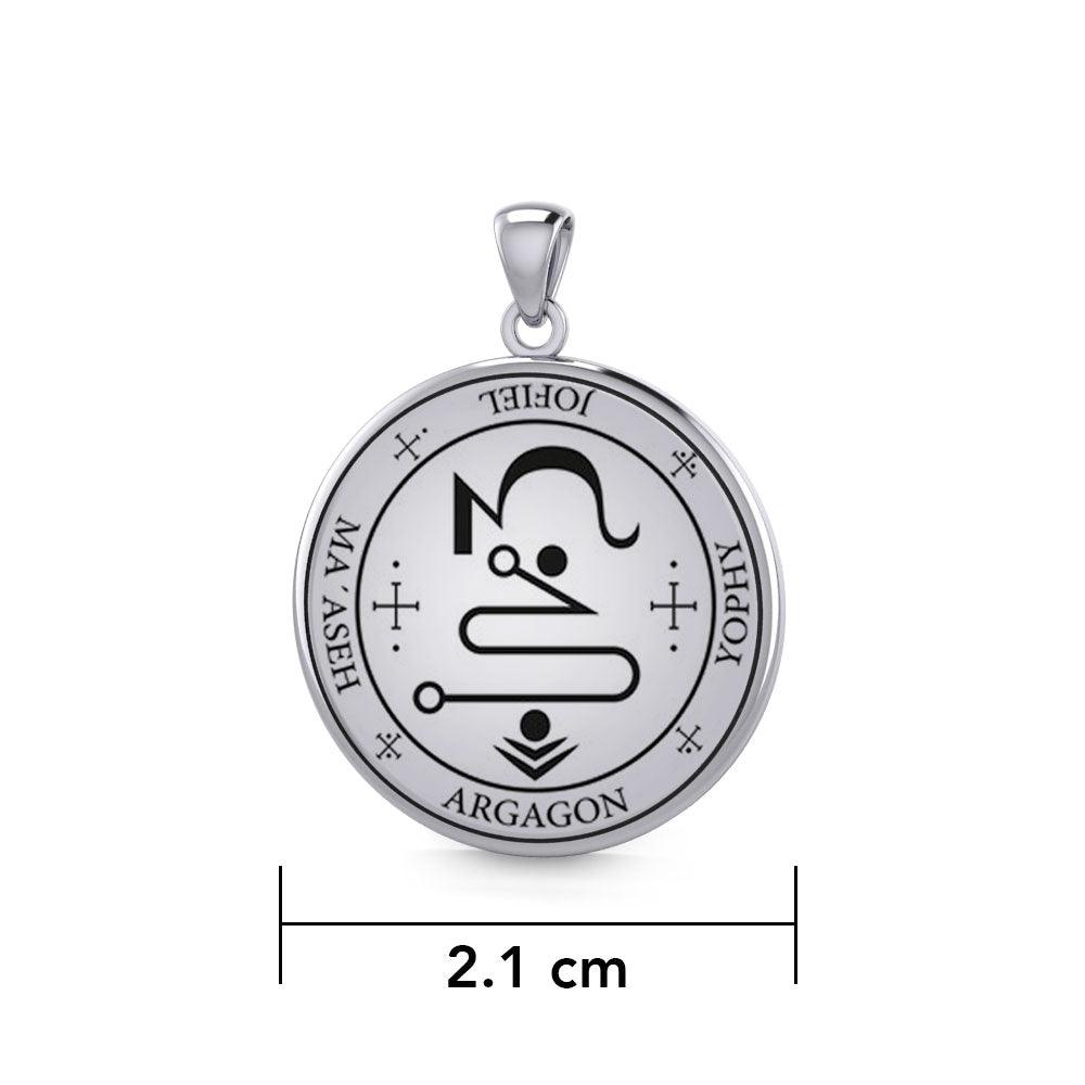 Archangel JOFIEL Sigil Small Sterling Silver Pendant | Minor & Co.