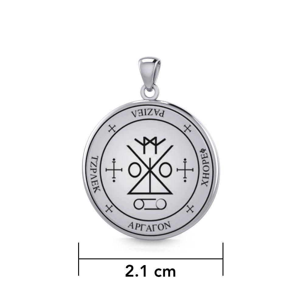 Archangel RAZIEL Sigil Small Sterling Silver Pendant | Minor & Co.
