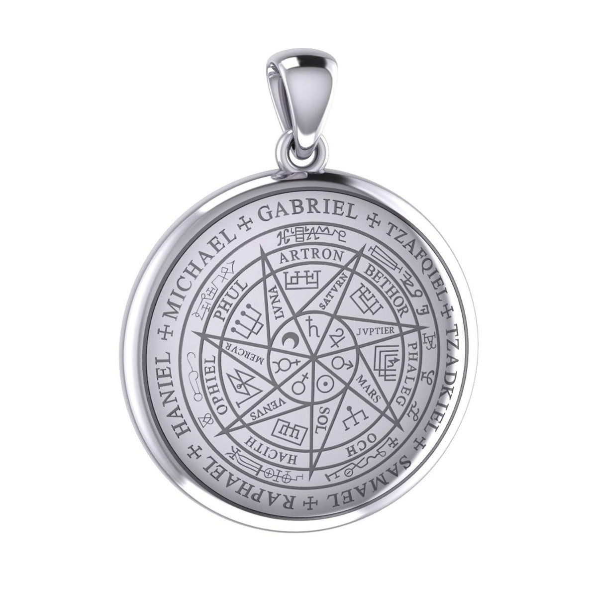 Sigil of Seven Archangels Inspired Sterling Silver Pendant | Minor & Co.
