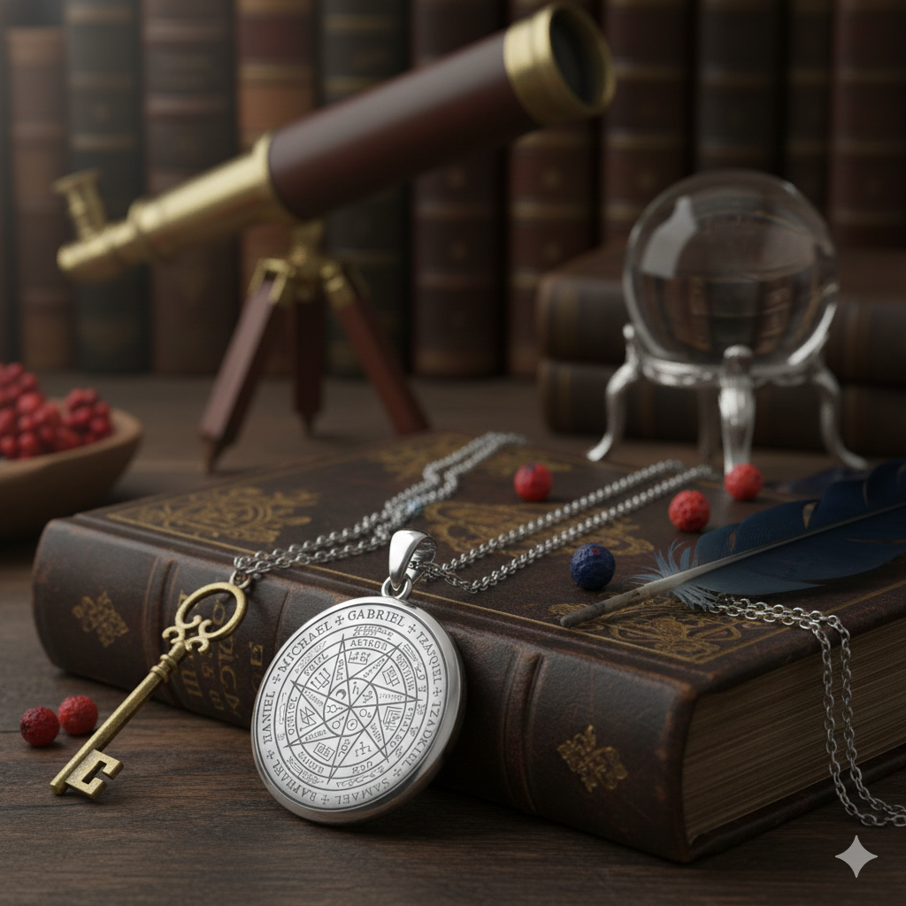 Sigil of Seven Archangels Inspired Sterling Silver Pendant | Minor & Co.