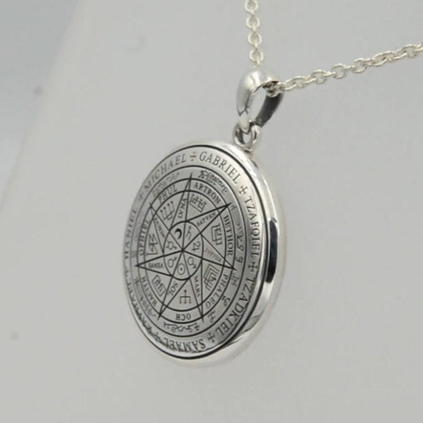 Sigil of Seven Archangels Inspired Sterling Silver Pendant | Minor & Co.