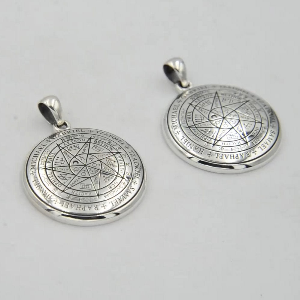 Sigil of Seven Archangels Inspired Sterling Silver Pendant | Minor & Co.