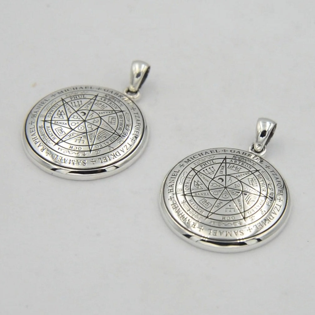 Sigil of Seven Archangels Inspired Sterling Silver Pendant | Minor & Co.