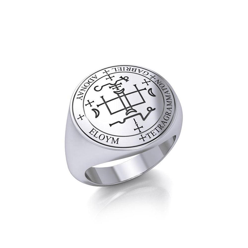 Archangel Gabriel Sigil Sterling Silver Ring | Minor & Co.
