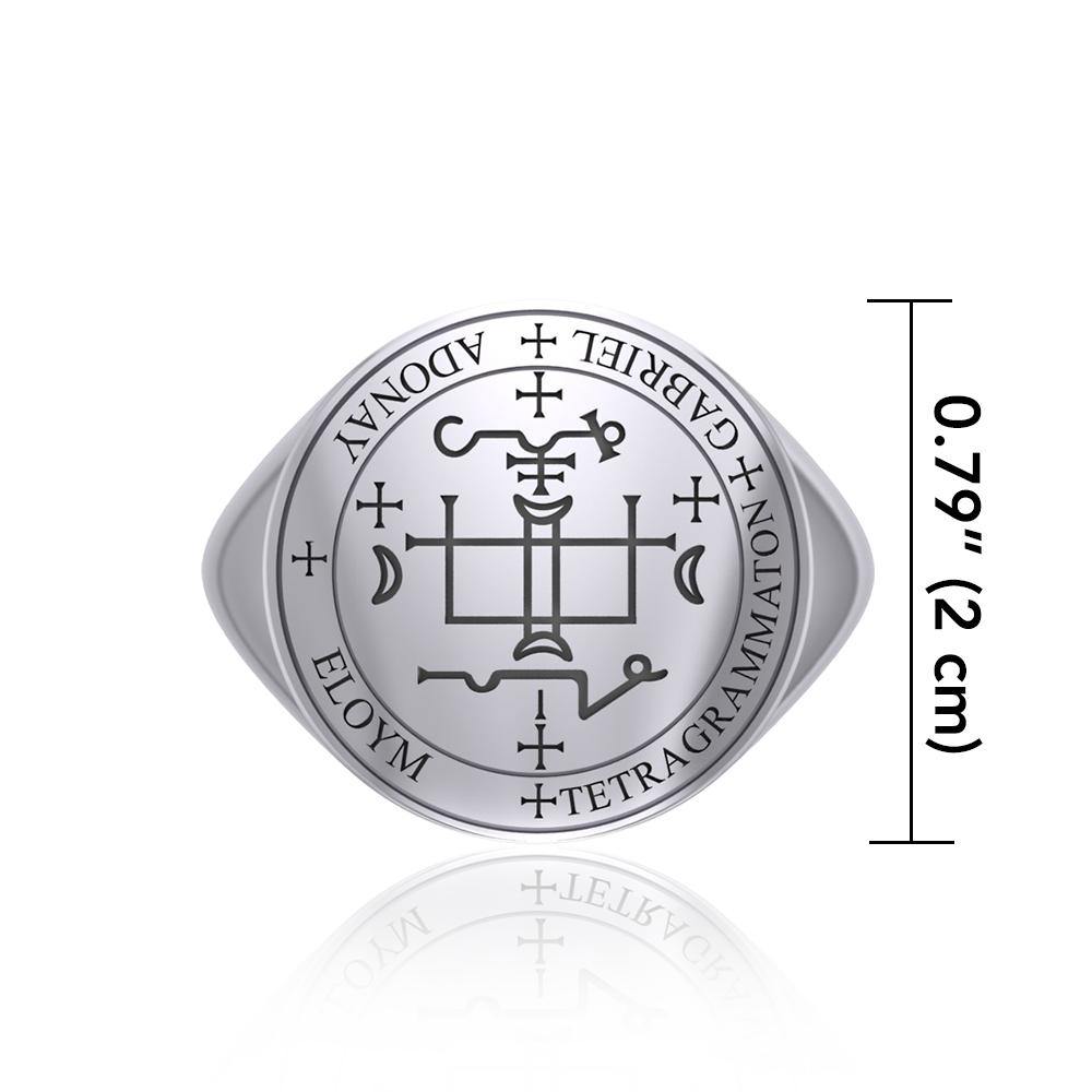 Archangel Gabriel Sigil Sterling Silver Ring | Minor & Co.
