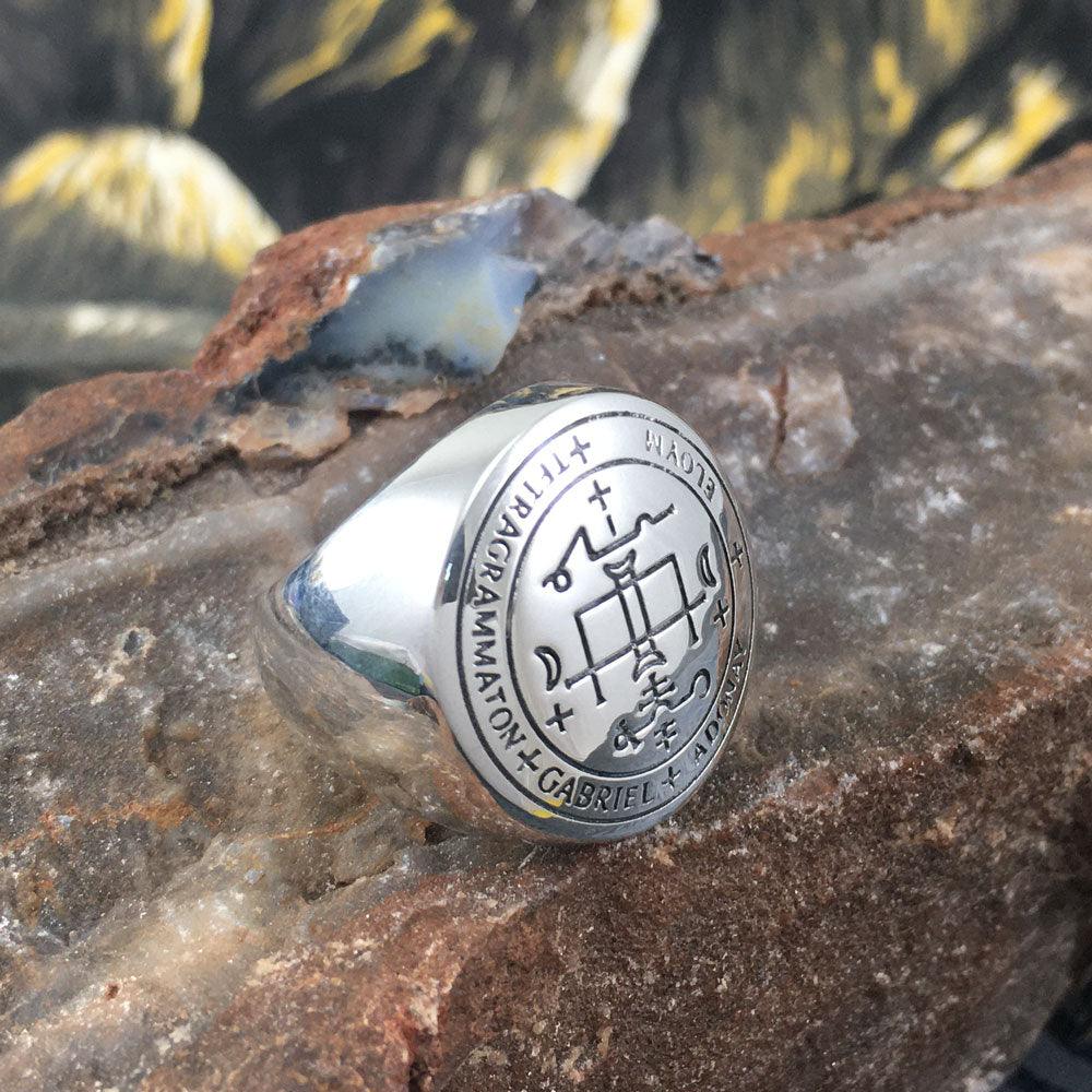 Archangel Gabriel Sigil Sterling Silver Ring | Minor & Co.