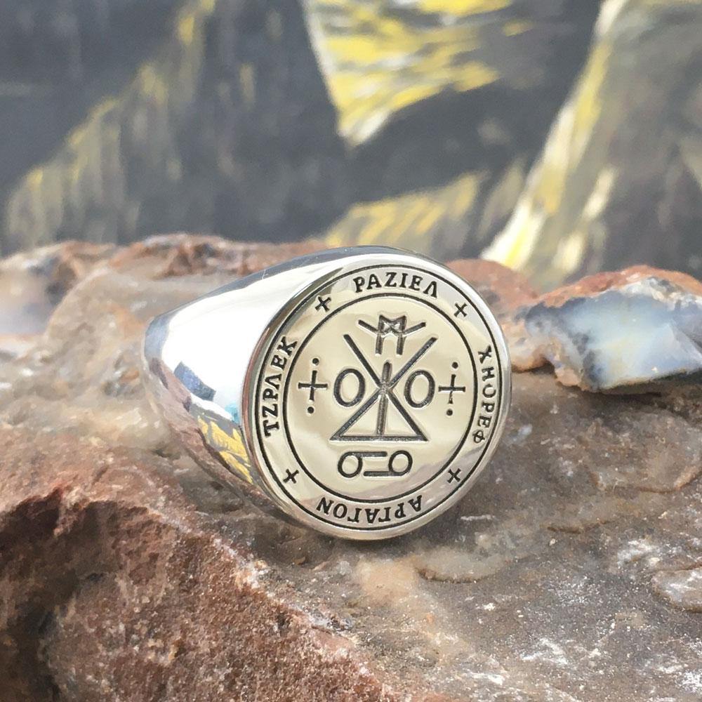 Archangel Raziel Sigil Sterling Silver Ring | Minor & Co.