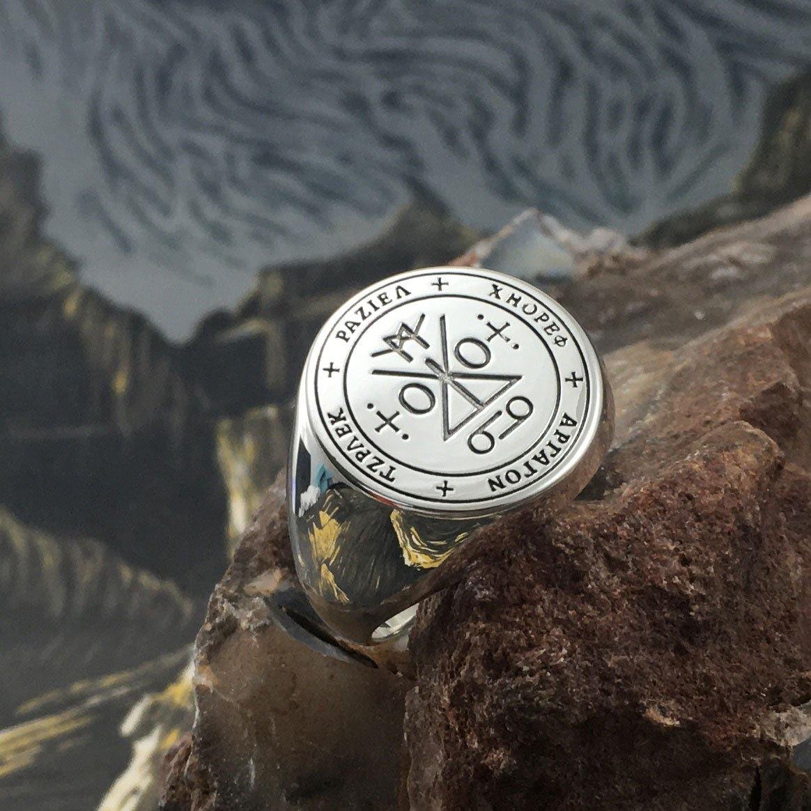 Archangel Raziel Sigil Sterling Silver Ring | Minor & Co.