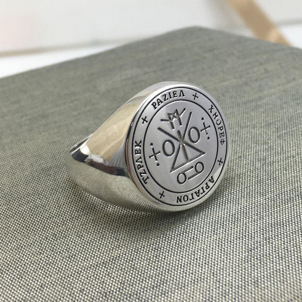 Archangel Raziel Sigil Sterling Silver Ring | Minor & Co.