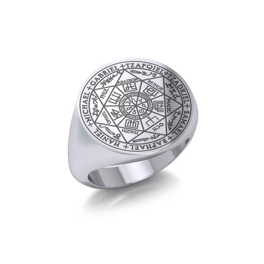 Seven Archangels Seals Sterling Silver Signet Ring for Men | Minor & Co.