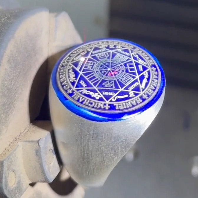 Seven Archangels Seals Sterling Silver Signet Ring for Men | Minor & Co.