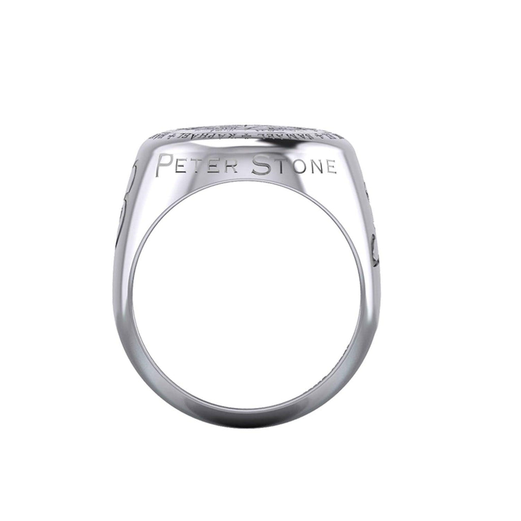 Peter Stone Sigil of Seven Archangels Inspired Sterling Silver Ring | Minor & Co.