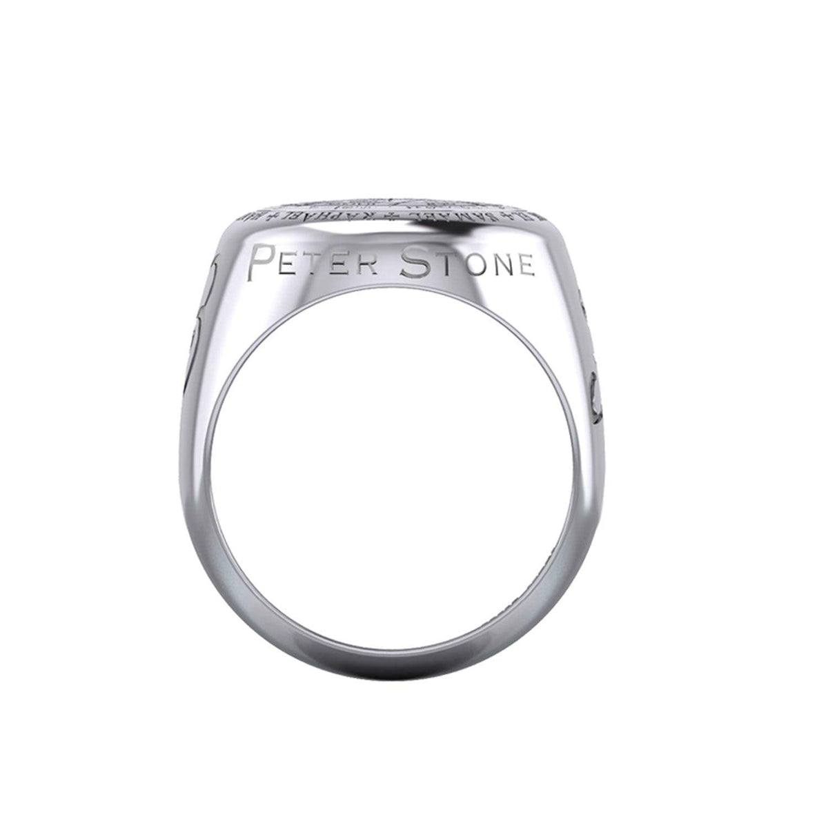 Peter Stone Sigil of Seven Archangels Inspired Sterling Silver Ring | Minor & Co.