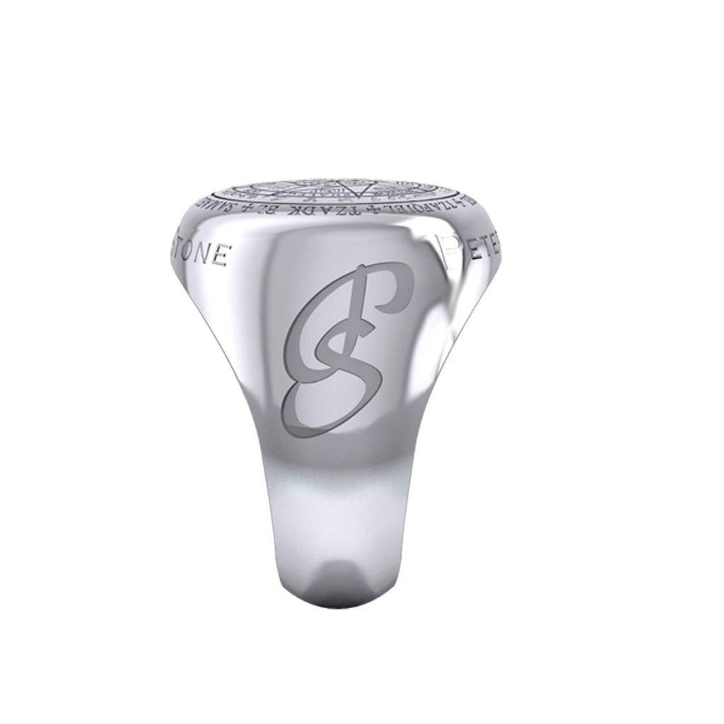 Peter Stone Sigil of Seven Archangels Inspired Sterling Silver Ring | Minor & Co.