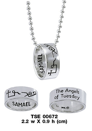 Archangel Samael Sigil Sterling Silver Ring & Chain | Minor & Co.
