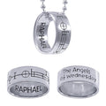 Archangel Raphael Sigil Sterling Silver Ring with Ball Chain | Minor & Co.