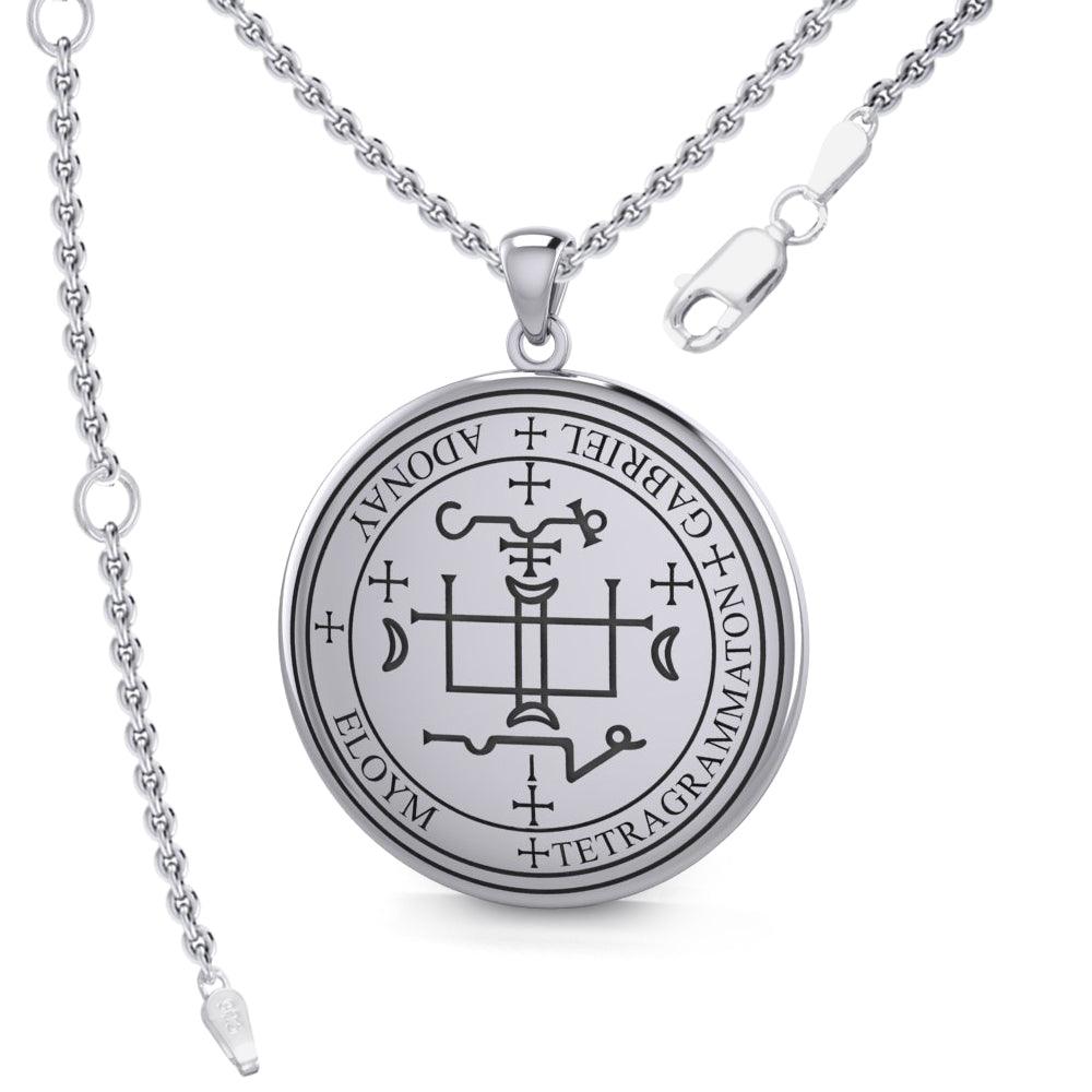Archangel Gabriel Sigil Sterling Silver Pendant TPD2819 | Minor & Co.