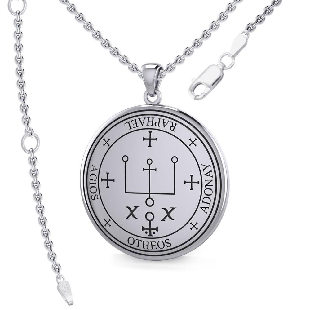 Archangel Raphael Sigil Sterling Silver Pendant TPD2820 | Minor & Co.