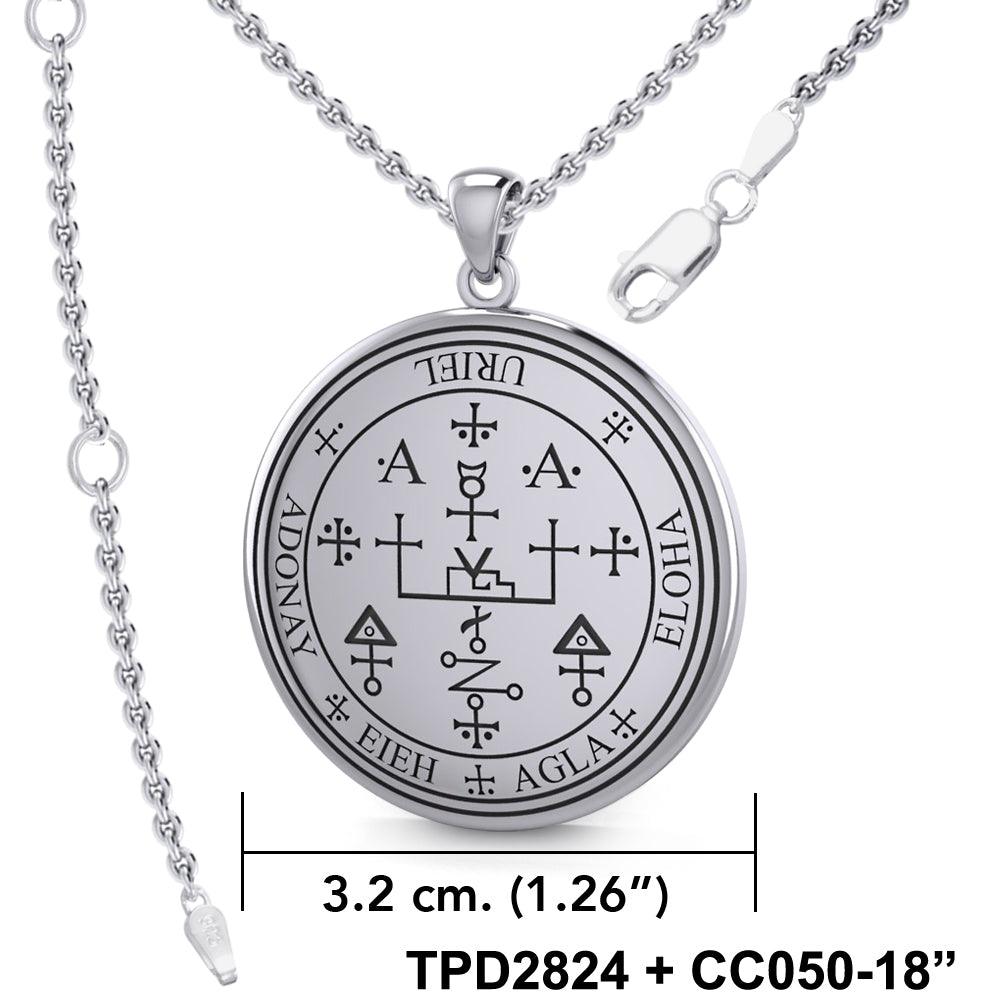 Archangel Uriel Sigil Sterling Silver Pendant TPD2824 | Minor & Co.