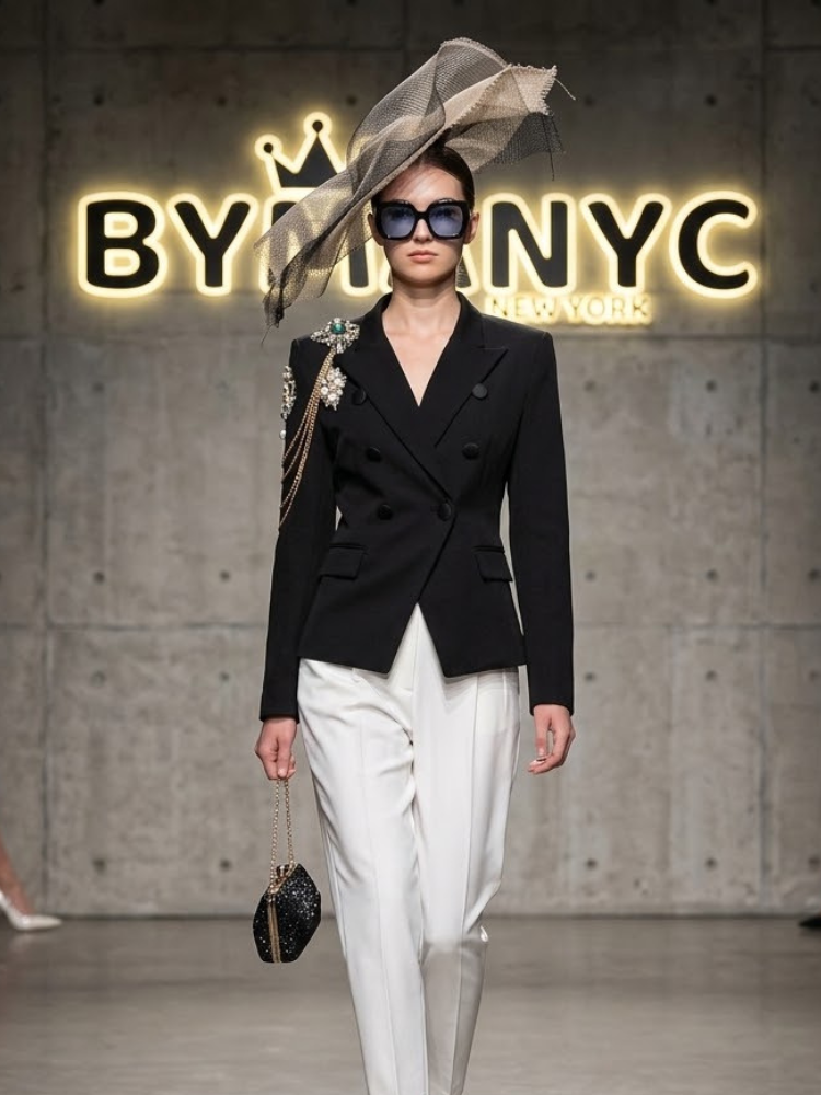 Women's Embellished Double-Breasted Blazer – BYMANYC New York | Minor & Co.