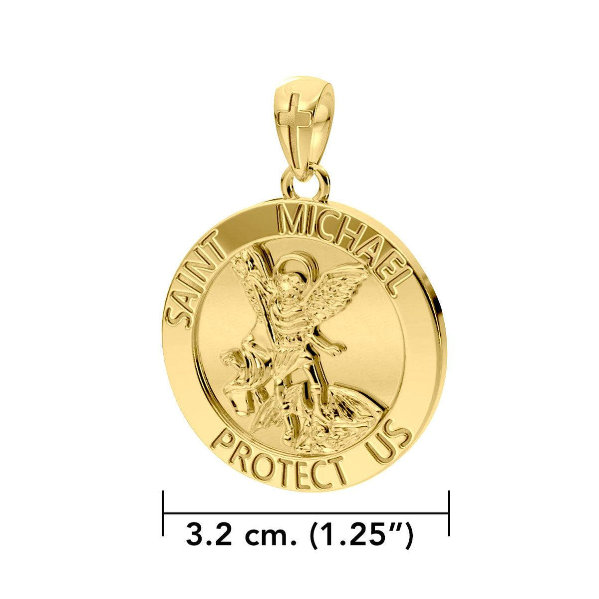 Archangel Michael Pendant 14K Gold Vermeil Over Sterling Silver | Minor & Co.