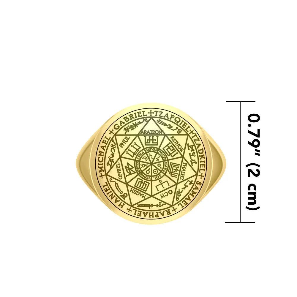 Men's Seven Archangels Signet Ring – Sterling Silver, Gold Vermeil | Minor & Co.