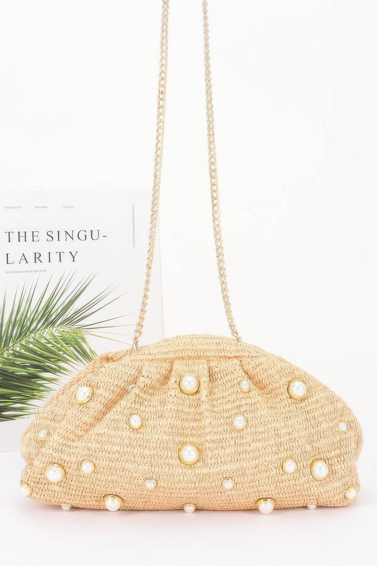 Women's Party Clutch Faux Straw Pearl – BYMANYC New York | Minor & Co.