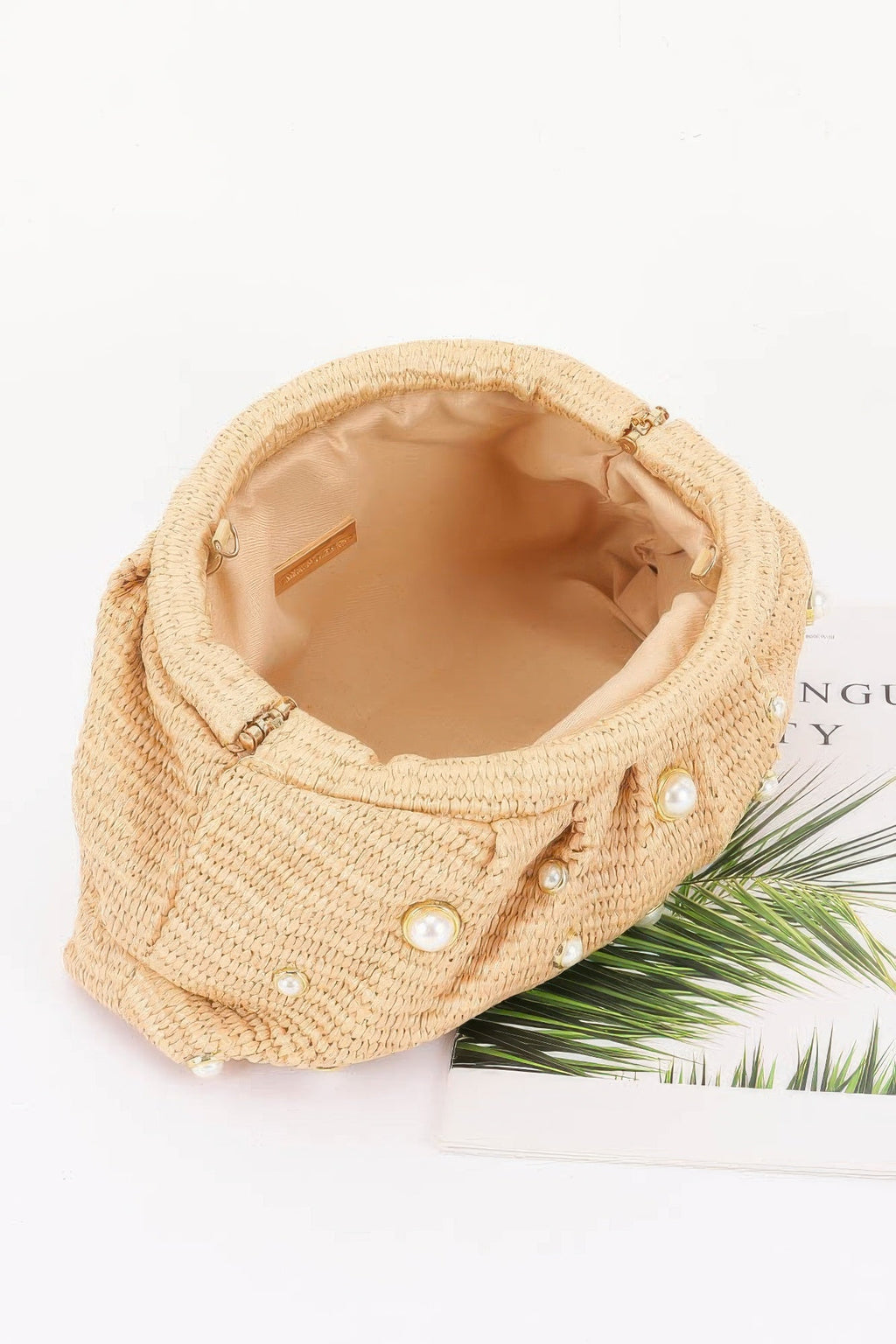 Women's Party Clutch Faux Straw Pearl – BYMANYC New York | Minor & Co.