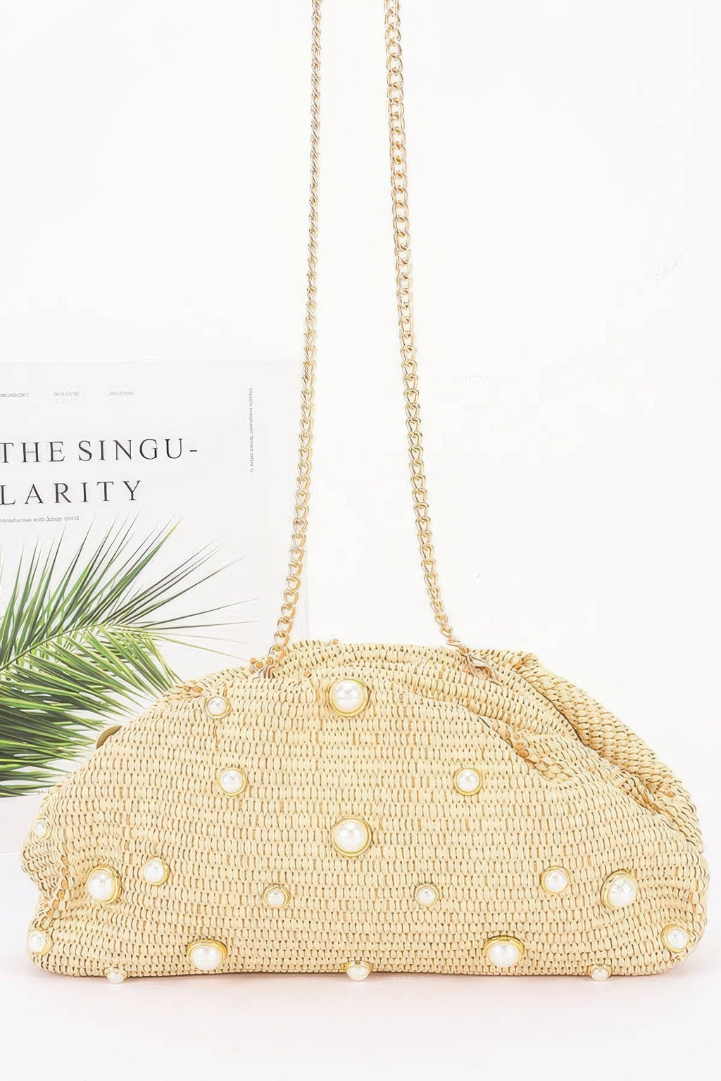 Women's Party Clutch Faux Straw Pearl – BYMANYC New York | Minor & Co.