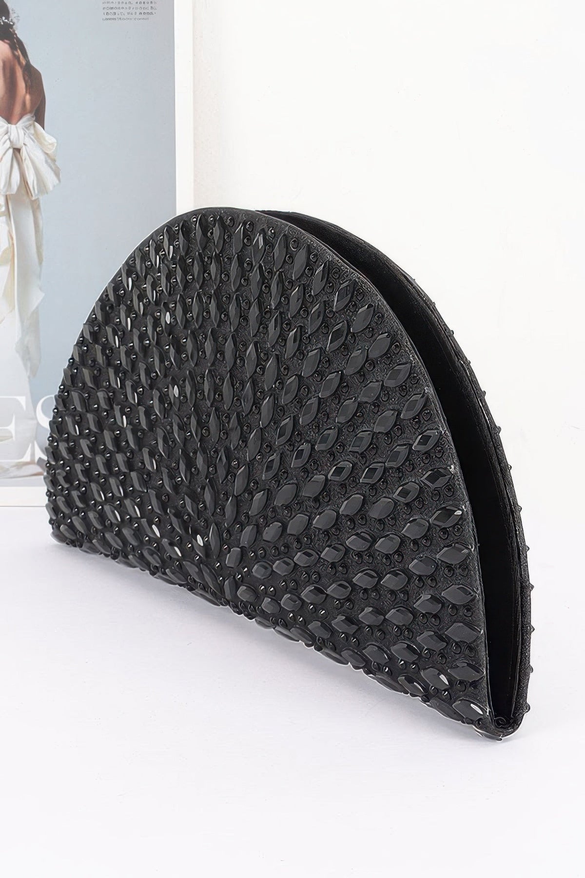 Women's Party Clutch Rhinestone Half Moon – BYMANYC New York | Minor & Co.
