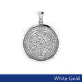 Sigil of Seven Archangels Inspired Solid White Gold Pendant | Minor & Co.