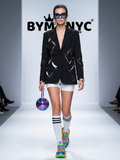 Women's Black Blazer Metal Ring Cutout – BYMANYC New York | Minor & Co.
