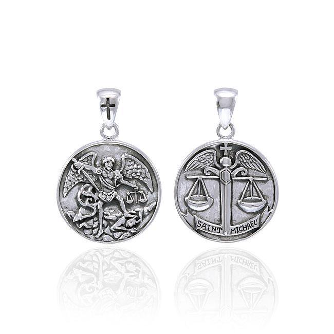 Saint Michael Archangel Sterling Silver Pendant | Minor & Co.