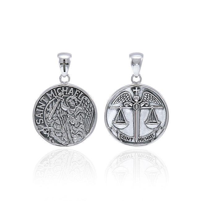 Saint Michael Archangel Sterling Silver Pendant | Minor & Co.