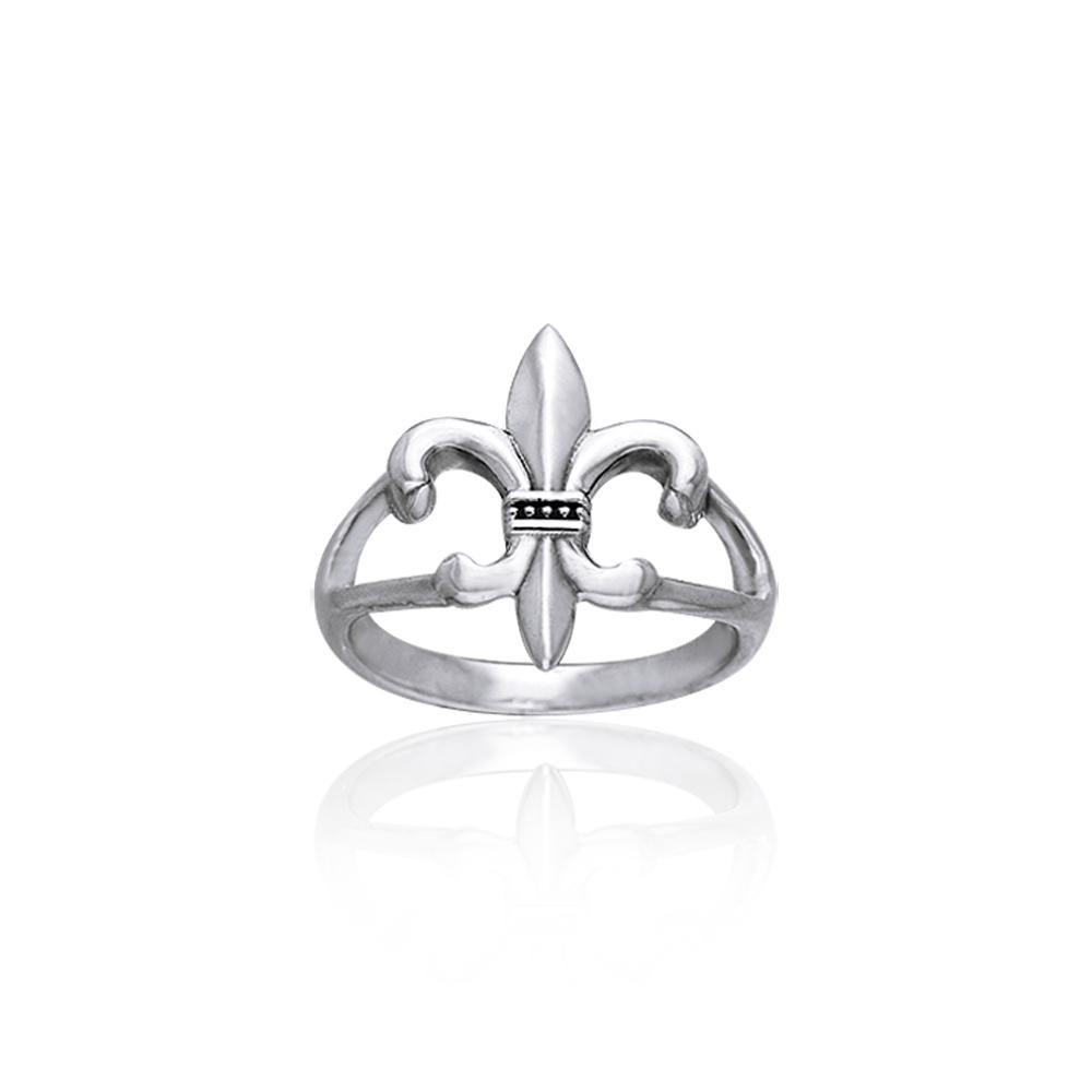 Fleur-de-Lis in Monarchy ~ Sterling Silver Jewelry Ring | Minor & Co.